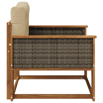 Środkowa sofa ogrodowa naturalny