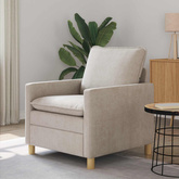 Sofa kremowy 76 x 81 x 87,5 cm Poliester