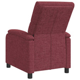 Fotel recliner Czerwone wino tkanina