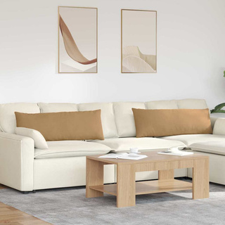 Poduszki na sofę 2 pcs Brązowy 120 x 40 cm Tkanina sztruksowa