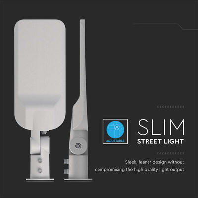 30W Lampa uliczna LED z regulowanym uchwytem / Chip SAMSUNG / Barwa:6500K / Obudowa: Szara