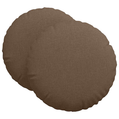 Poduszki na siedziska 2 pcs Brązowy ?60 x 21 cm tkanina