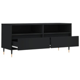 vidaXL Szafka pod TV, czarna, 100x34,5x44,5cm, materiał drewnopochodny