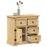 Komoda Corona, 87x40x76 cm, lite drewno sosnowe