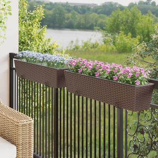 Balustrada 2 pcs 80 x 17 x 17 cm Metal