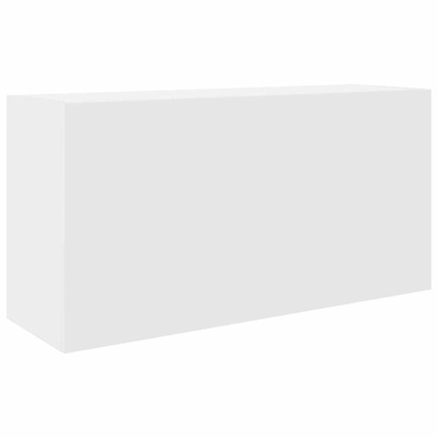 Wisząca szafka łazienkowa, biała, 80x25x40 cm