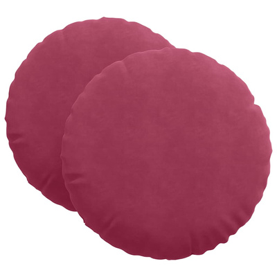 Poduszki na siedziska 2 pcs Czerwone wino ?60 x 21 cm Aksamit