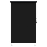 Roleta Czarny 80 x 250 cm Materiał i Aluminium