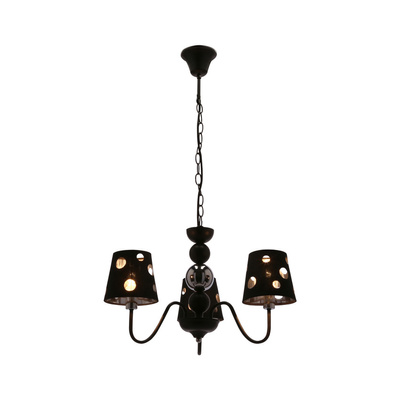 Żyrandol czarny lampa wisząca 3xE14 Batley Ledea 50203105