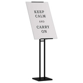 Stoiska na targi Czarny 26,5 x 26,5 x 150 cm Stal