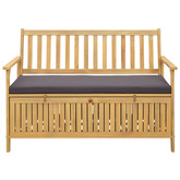 Ławka z miejscem do przechowywania 2 -Seater 120 x 63 x 84 cm