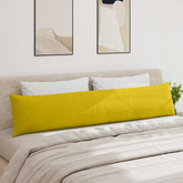 Poduszki na sofę 2 pcs Żółty 200 x 40 cm Tkanina sztruksowa