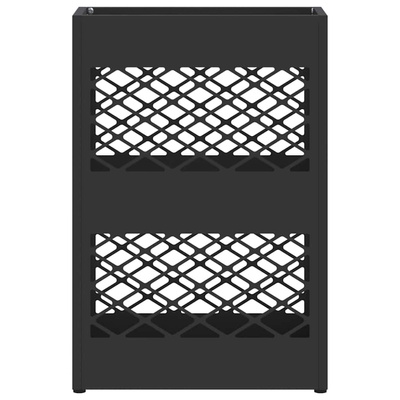 Stojak na Parasol Deszczowy Czarny 28 x 12 x 41 cm Stal