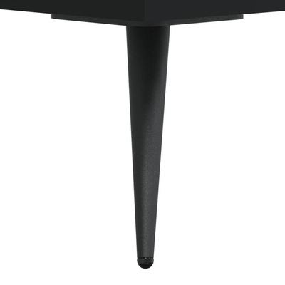 vidaXL Szafka pod TV, czarna, 102x36x50 cm, materiał drewnopochodny