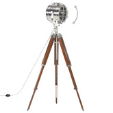 Lampa podłogowa na trójnogu, lite drewno mango, 165 cm