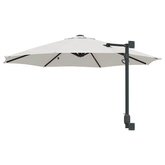 Parasolka ogrodowa piaskowy 248 x 248 x 148 cm Poliester i Stal