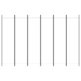 Parawan 6-panelowy, biały, 300 x 200 cm, tkanina