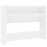 Półka ścienna na buty biała 80x18x60 cm materiał drewnopochodny