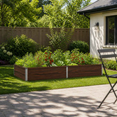 Podniesione Łóżko Ogrodowe Czarny 160 x 80 x 24 cm
