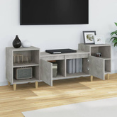 vidaXL Szafka pod TV, szarość betonu, 160x35x55 cm model standard
