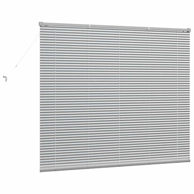 Żaluzje weneckie Srebrny 130 x 160 cm Aluminium