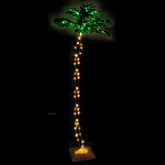 Palma z oświetleniem, 136 ciepłych białych LED, 220 cm