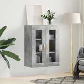 vidaXL Szafka wisząca, szarość betonu, 69,5x34x90 cm