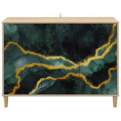 Bufet WIJHE Sonoma 102 x 33 x 75 cm Drewno inżynieryjne