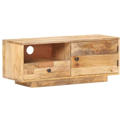 vidaXL Szafka pod TV, 90x30x35 cm, lite drewno mango