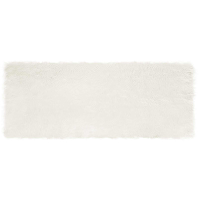 Dywan z sztucznej owczej skóry TAFALLA Biały 80 x 200 cm