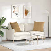 Poduszki na sofę 2 pcs Brązowy 60 x 60 cm Tkanina sztruksowa