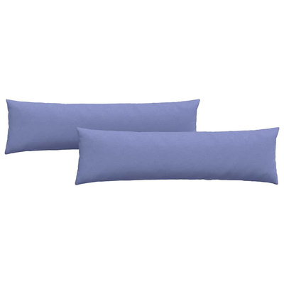 Poduszki na sofę 2 pcs Niebieski dżins 145 x 40 cm tkanina