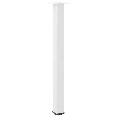 Nogi do stołu barowego 4 szt. Białe 100-102 cm Stal