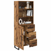 Highboard 2 szt. Stare drewno 69,5 x 34 x 180 cm