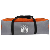 Wodoodporny tarp do campingu Szary i pomarańczowy