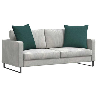 Poduszki na sofę 2 pcs Ciemna zieleń 80 x 80 cm tkanina