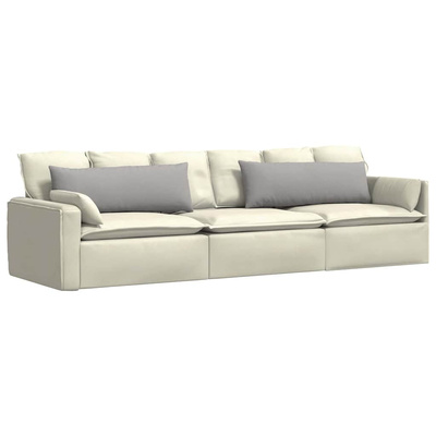 Poduszki na sofę 2 pcs Szary chmur 120 x 40 cm tkanina