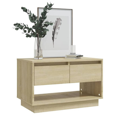 vidaXL Szafka pod TV, dąb sonoma, 70x41x44 cm materiał drewnopochodny