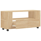 vidaXL Szafka pod TV, dąb sonoma, 102x34,5x43, materiał drewnopochodny