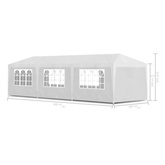 vidaXL Namiot imprezowy, 3 x 9 m, biały