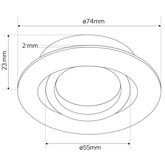 Pierścień wymienny do lampy OSMIN RING Sand White pierścień biały EDO777231 EDO Solutions