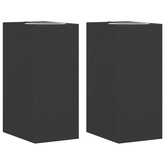 Kinkiety zewnętrzne, 2 szt., czarne, odlewane aluminium