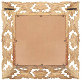 vidaXL Lustro w ręcznie rzeźbionej, brązowej ramie, 50x50 cm, mango