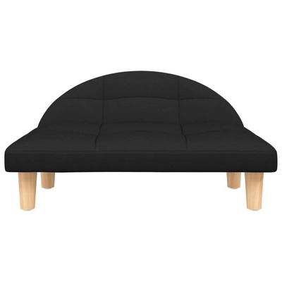 vidaXL Legowisko dla psa, czarne, 70x52x30 cm, obite tkaniną