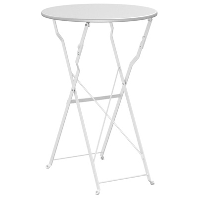 Stolik bistro Biały Ø 50 x 71 cm Stal malowana proszkowo