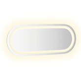 vidaXL Lustro łazienkowe z LED, 50x20 cm, owalne