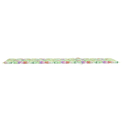 vidaXL 2-osobowy leżak z poduszkami, bambusowy