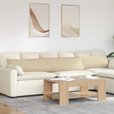 Poduszki na sofę 2 pcs Kremowy 200 x 40 cm tkanina