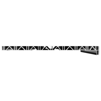 Parapet okienny Czarny z rysunkiem drewna 80 x 40 x 4,5 cm PVC