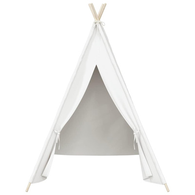 Biały namiot dziecięcy tipi, z torbą, peach skin, 120x120x150cm